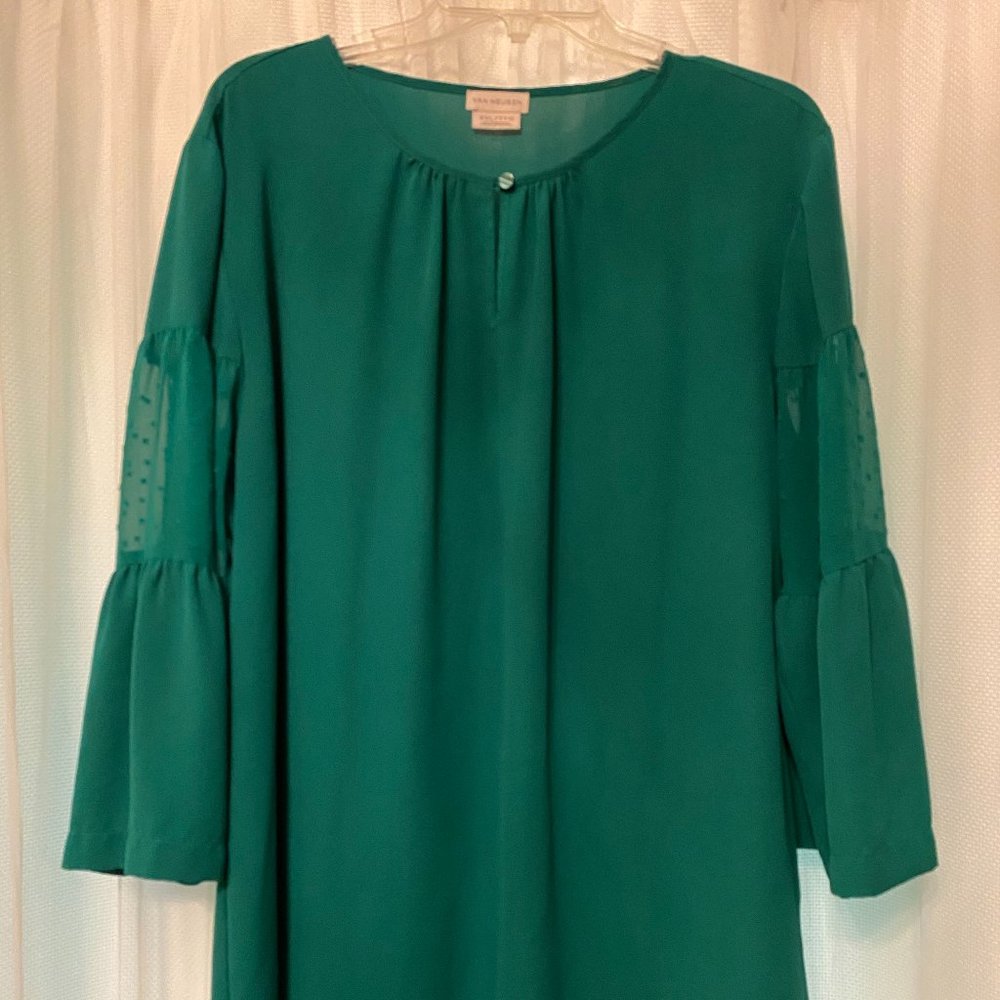Van Heusen Casual Dress Green Blouse